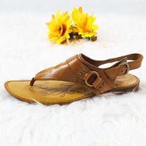 Born $80 Genuine Leather T-Strap Flip Flop Sandal